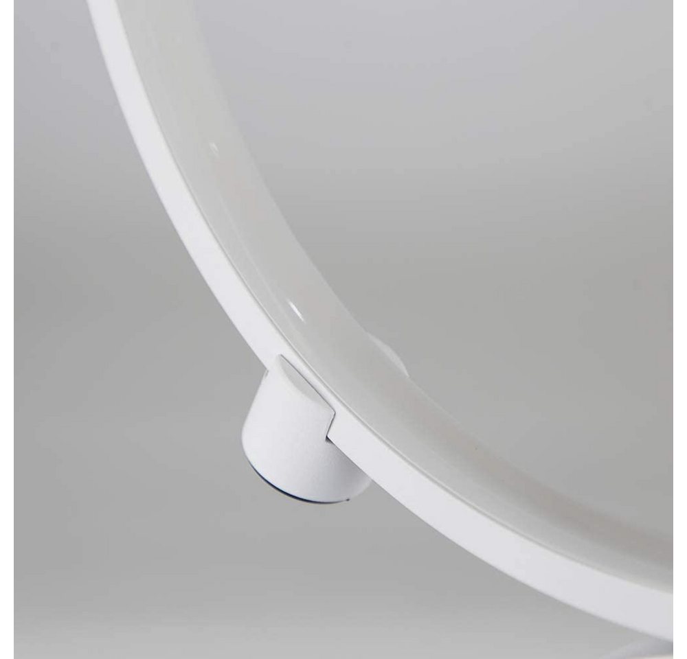 ZMH Stehlampe Wohnzimmer dimmbar Stehleuchte Weiß/schwarze Modern Schlafzimmer, LED fest integriert, Warmweiß, 5-Flammig Ringförmige,Warmweiß,Standleuchte 33W, Metall Bild 2