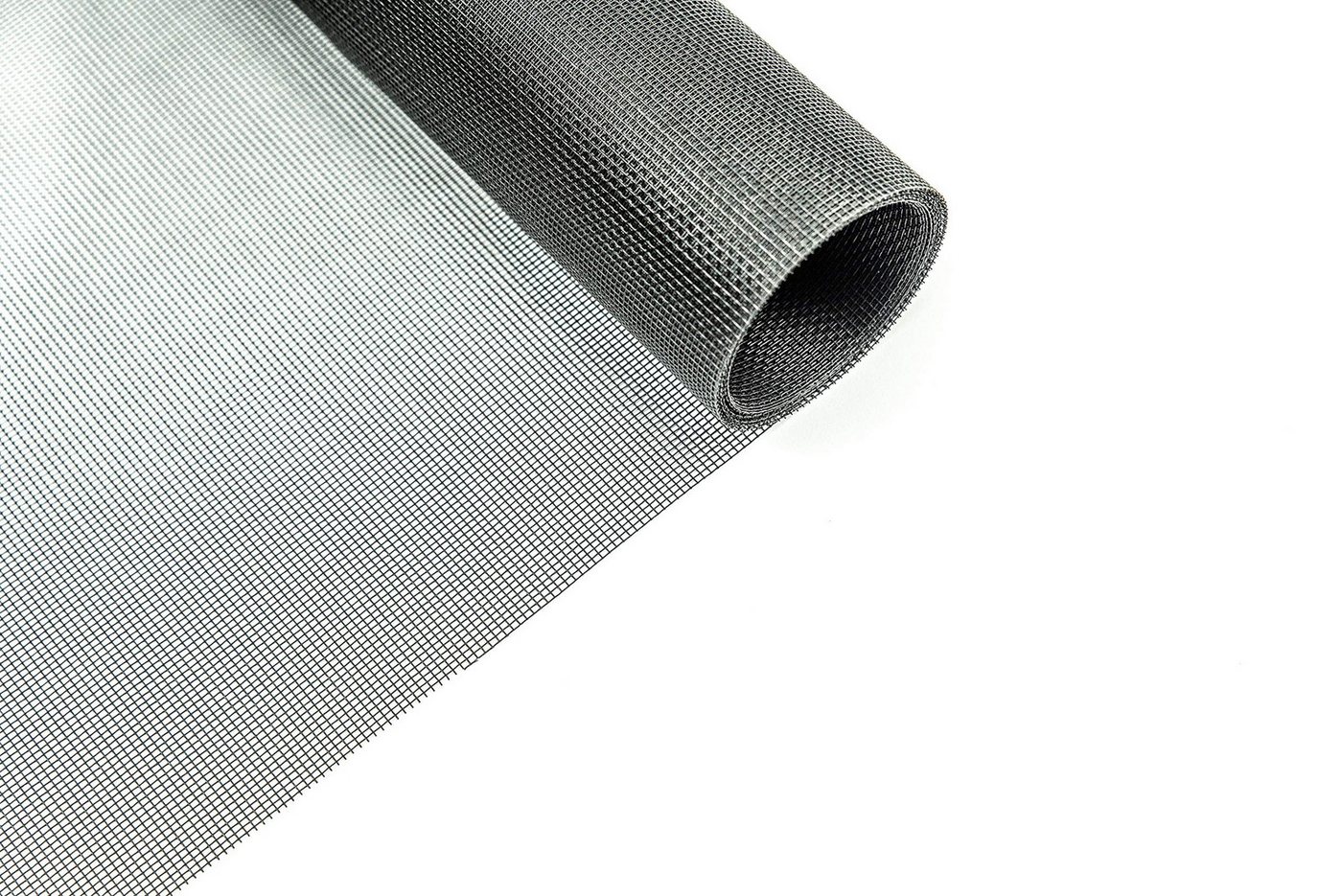 OSL Insektenschutz Fliegengitter-Gewebe für Fenster und Türen Rolle 1,80 x 10,0 m schwarz, schwarz & grau - individuell zuschneidbar - für Fenster und Türen Bild 3