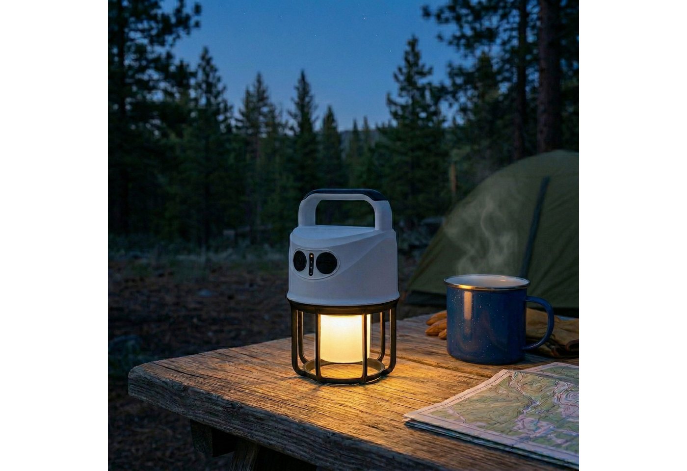 Sarcia.eu LED Laterne LED Campinglampe mit Akku, dimmbar, mit Stroboskopfunktion Bild 5