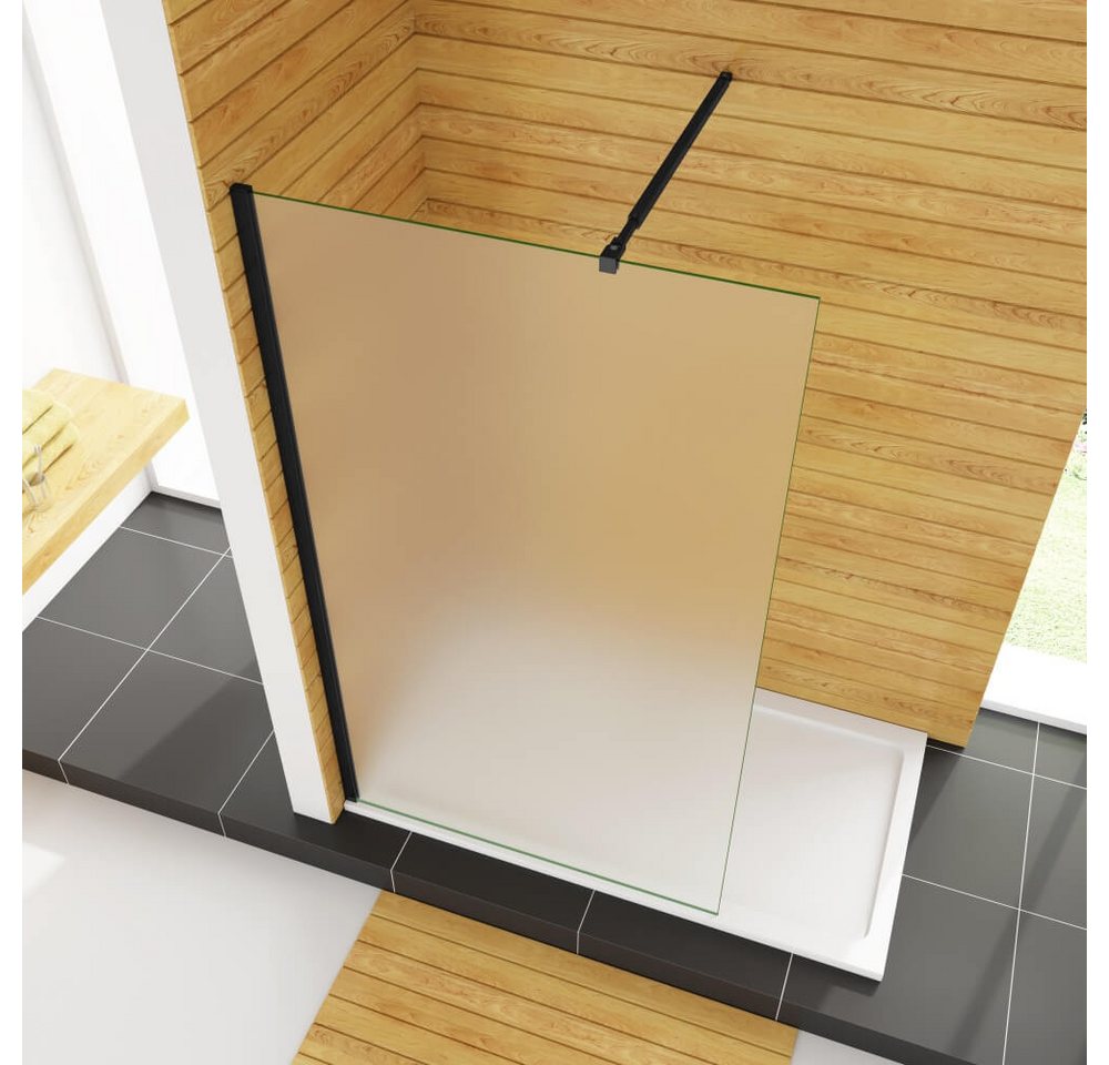 AICA Duschwand H:200cm 10mm ESG Milchglas Sicherheitsglas Walk in Dusche, Einscheibensicherheitsglas,Sicherheitsglas, Milchglas Bild 4