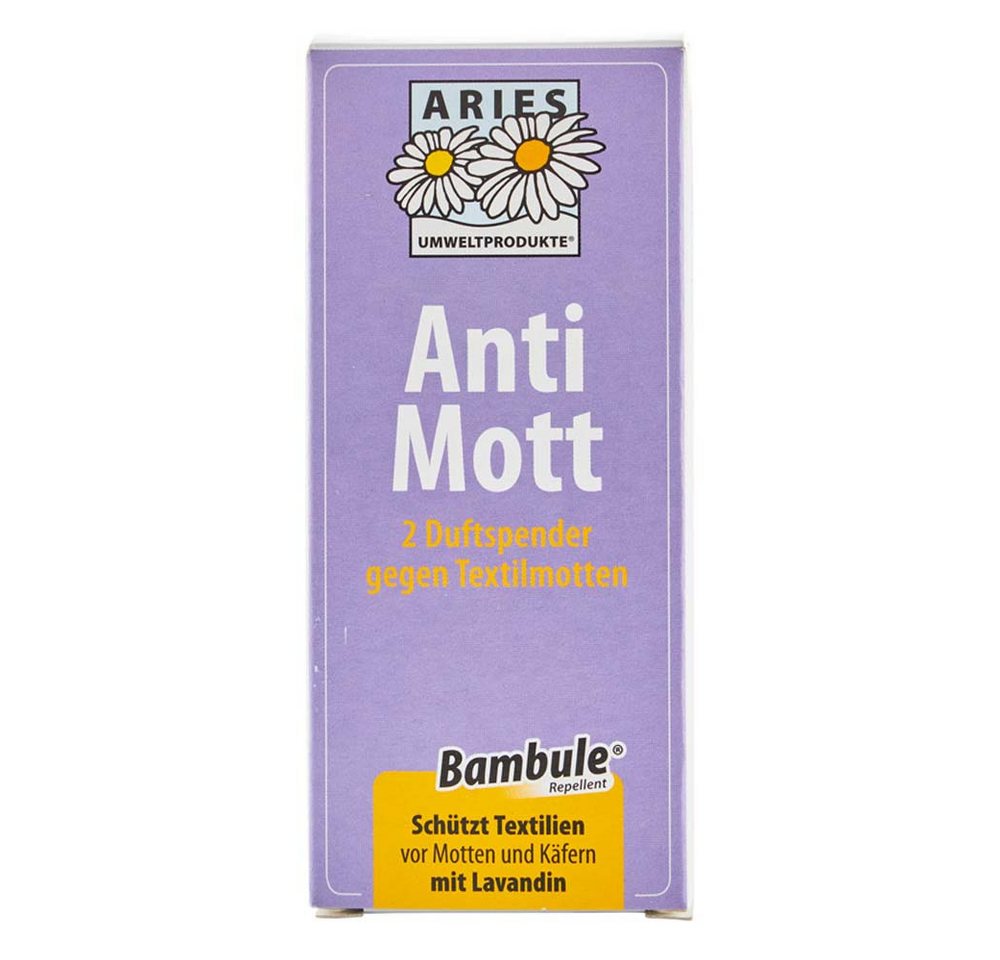 Aries Insektenspray Anti Mott - 2 Duftspender gegen Textilmotten Bild 2
