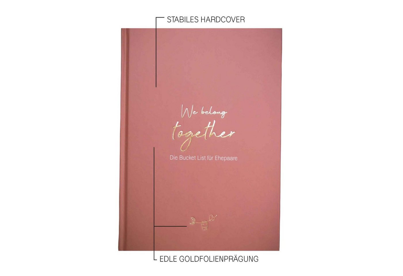 LEAF & GOLD Notizbuch Bucket List für Ehepaare