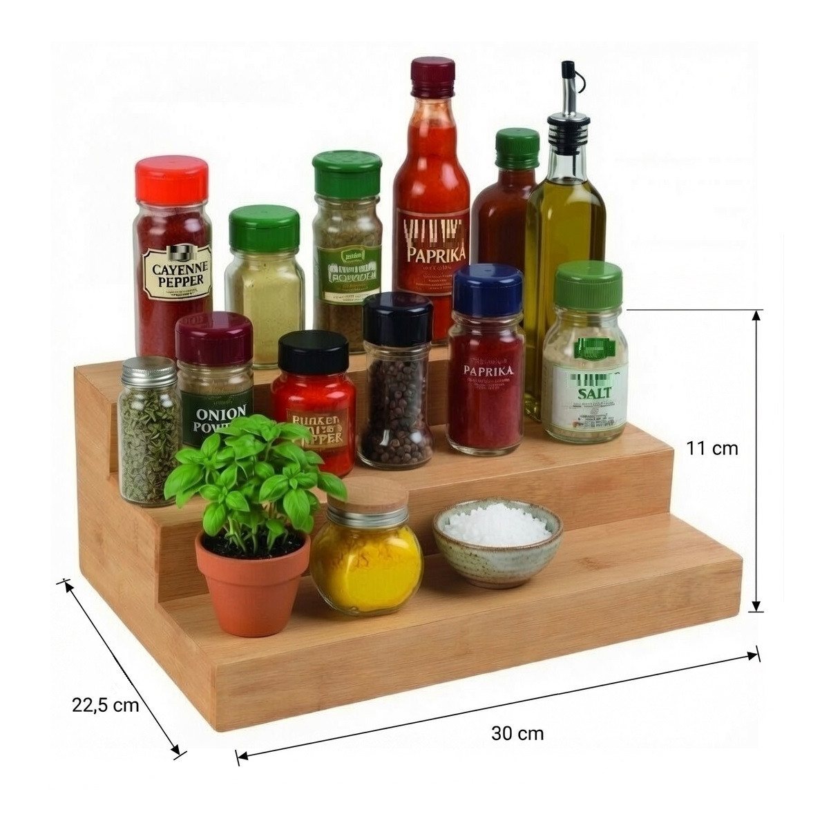 Cheffinger Gewürzboard Gewürzständer Gewürzregal Gewürztreppe Organizer Küche Bad Cheffinger Bild 4