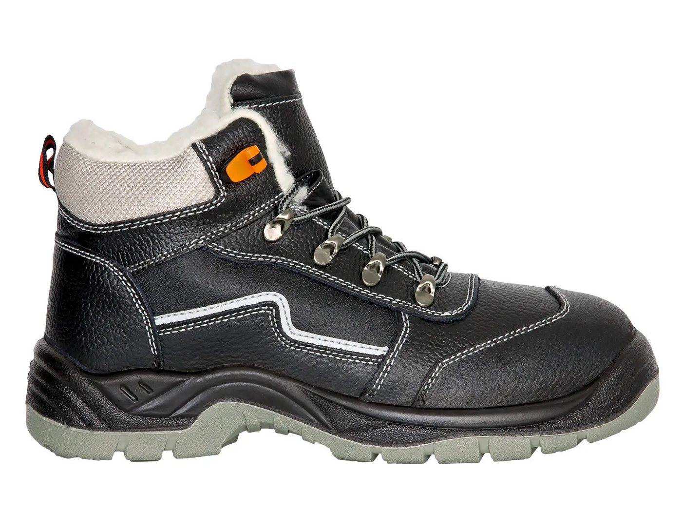 Reis Winterschuhe Warm Gefüttert Arbeitsschuhe Kunstpelz Leder Arbeitsschuh