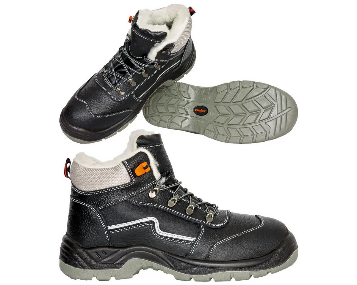 Reis Winterschuhe Warm Gefüttert Arbeitsschuhe Kunstpelz Leder Arbeitsschuh Bild 5