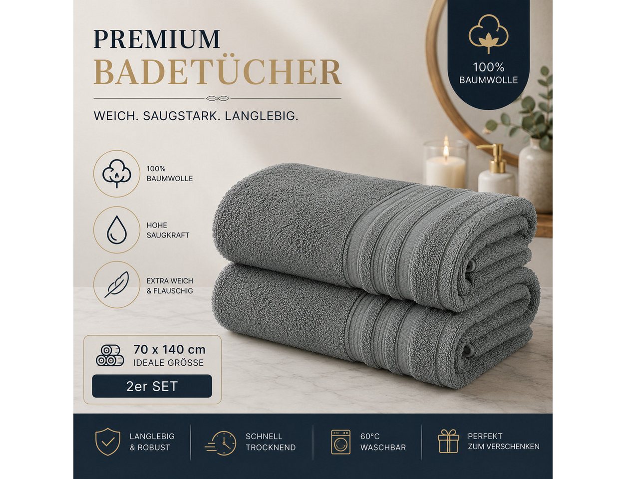 Veluna Home Badetücher Bild 3