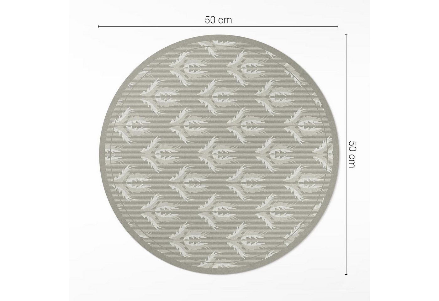 Tulup Vinylteppich Pvc Teppich Pflanzenornamente Teppich Auf Pvc Vinyl Teppich Läufer, Höhe: 50 mm Bild 3