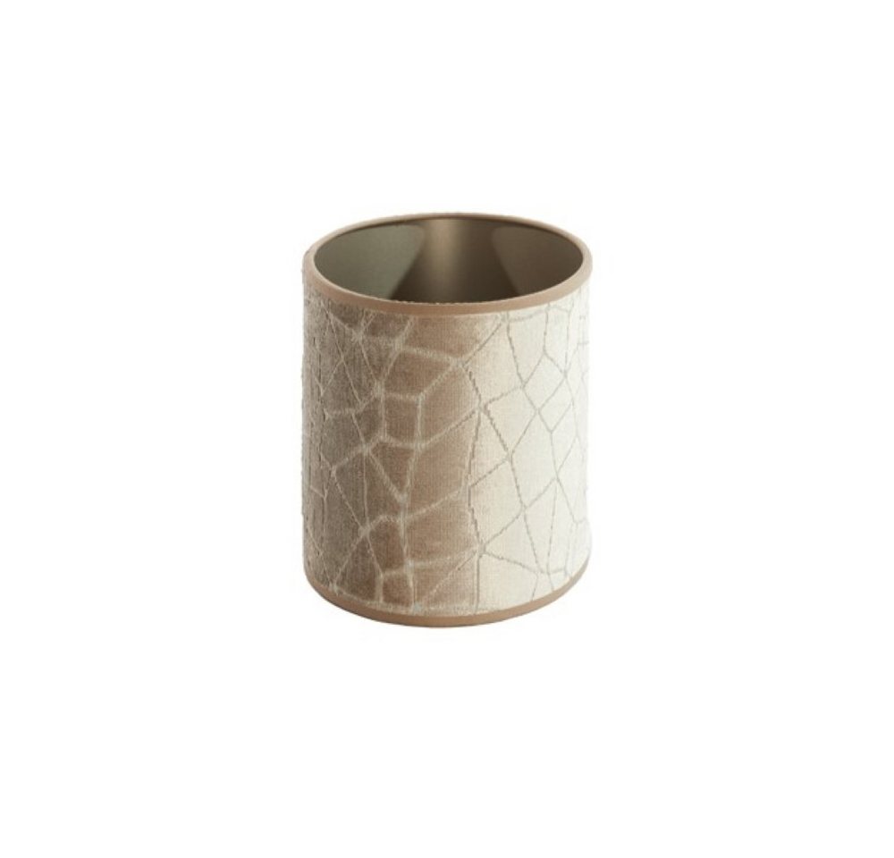 Dirk Davids Leuchten GmbH Lampenschirm Lampenschirm Oval Textil Samt-Optik in Beige Taupe 38-38-19cm Bild 5