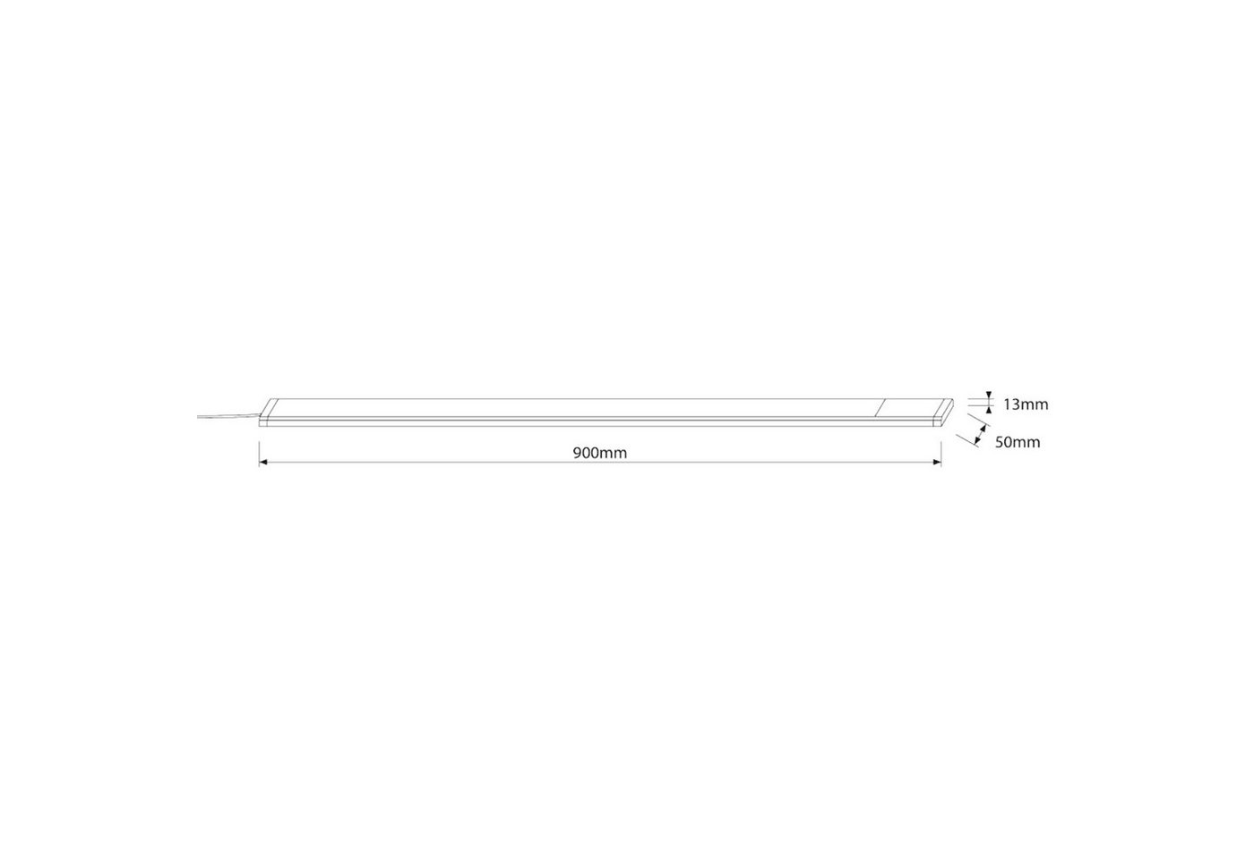 SEBSON Aufbauleuchte LED Unterbauleuchte 90cm, LED Leiste 15W, 975lm, warmweiß, Lichtleiste Bild 4