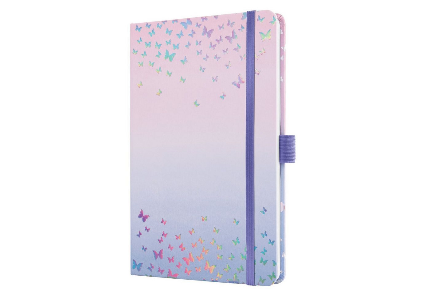Sigel Buchkalender SIGEL 7J347 Wochenkalender Jolie 2027, ca. A5, Butterfly Confetti Cand