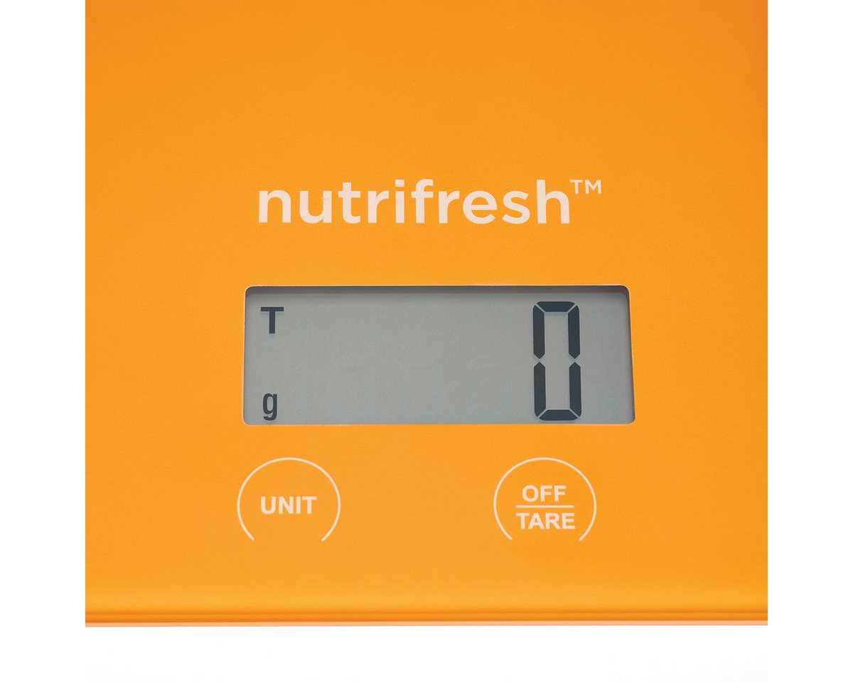 Nutrifresh Küchenwaage Digital mit Tara Funktion LCD Display und Touch Bedienung, (1-tlg)