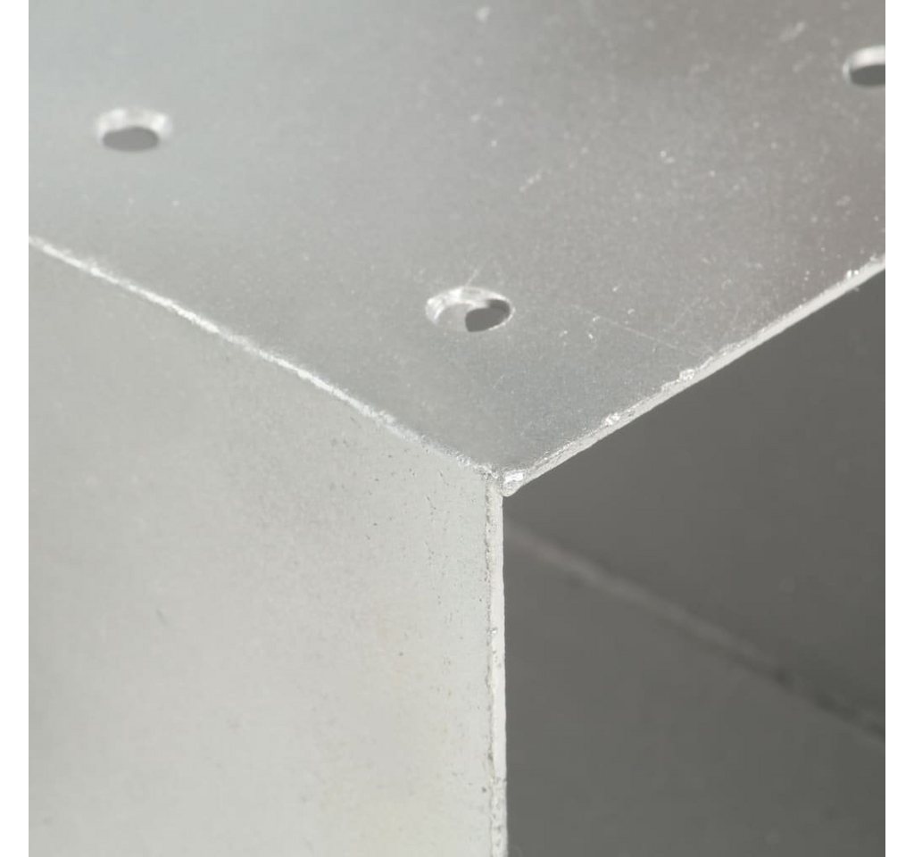 vidaXL Zaunpfosten Pfostenverbinder 4 Stk. Y-Form Verzinktes Metall 91 x 91 mm, (4-St)