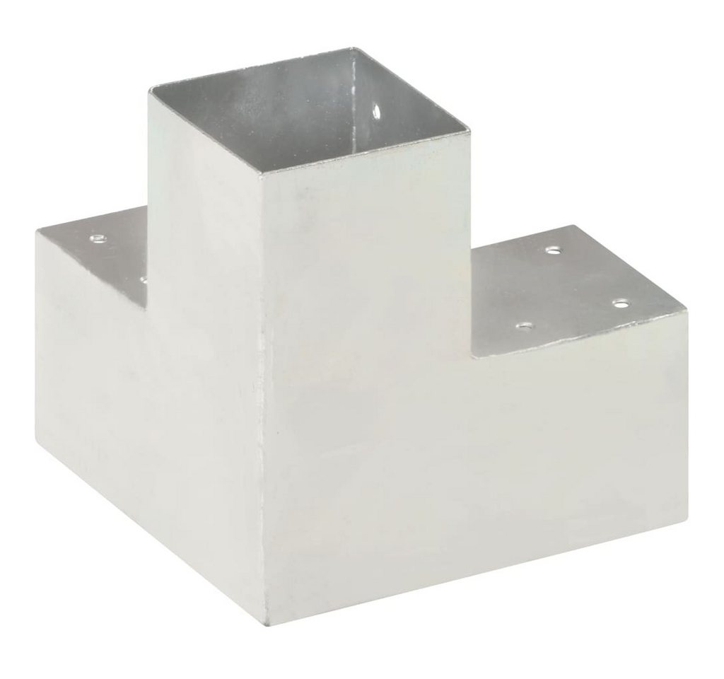 vidaXL Zaunpfosten Pfostenverbinder 4 Stk. Y-Form Verzinktes Metall 91 x 91 mm, (4-St) Bild 4