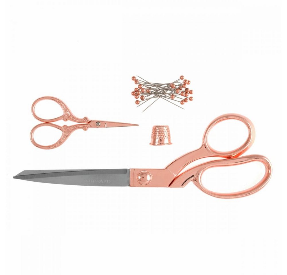 MILWARD Stoffscheren - Geschenk-Set 2 tlg. (Zuschneideschere, Stickschere)