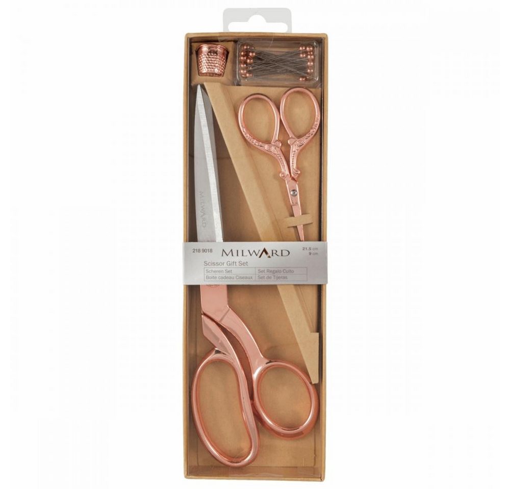 MILWARD Stoffscheren - Geschenk-Set 2 tlg. (Zuschneideschere, Stickschere) Bild 2
