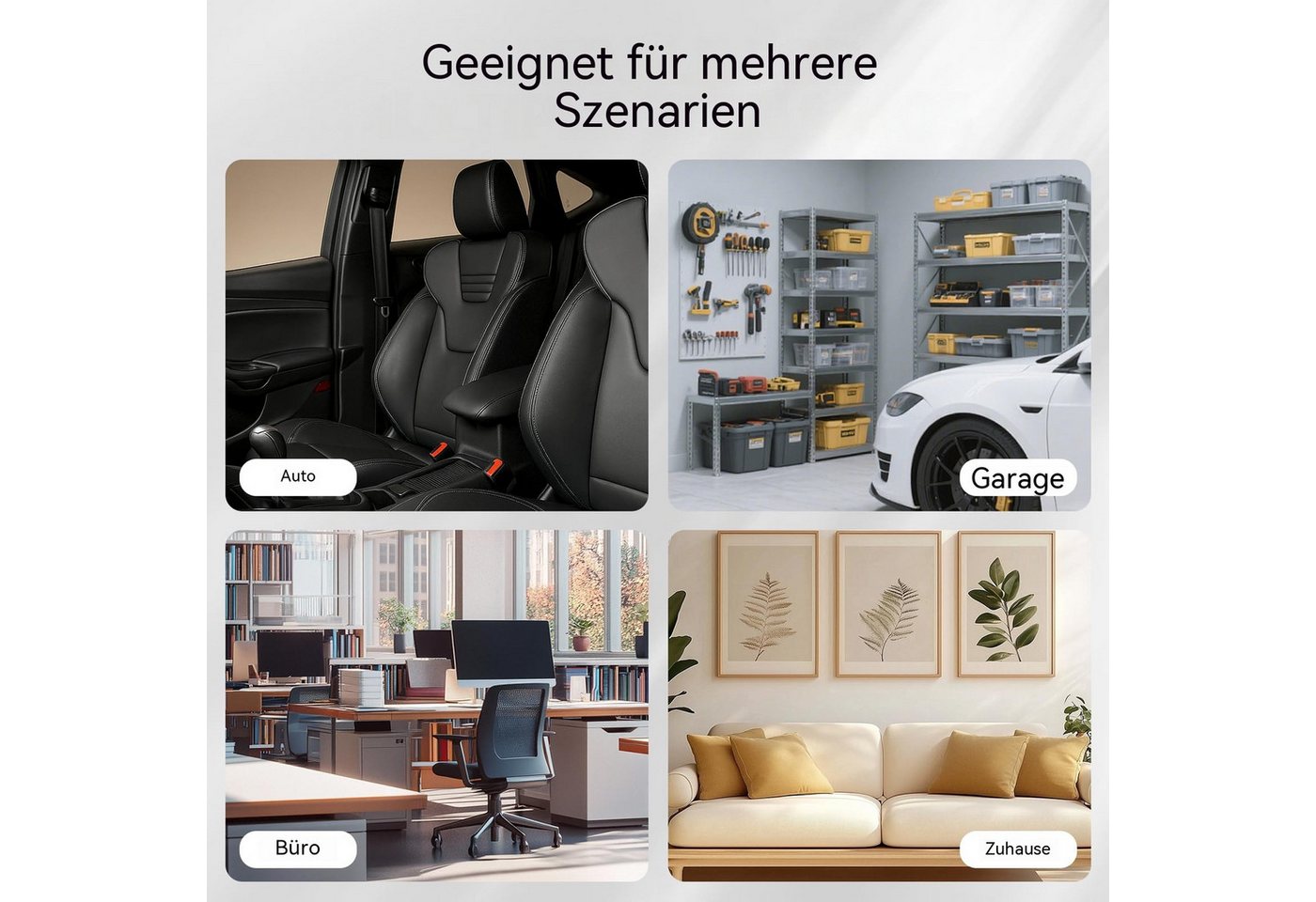 Diwzbyn Klettband 3M Klettband Selbstklebend Extra Stark Schwarz Strapazierfähig, (2-St), Selbstklebendes Klettband mit Nylongewebe für Basteln & DIY Bild 4