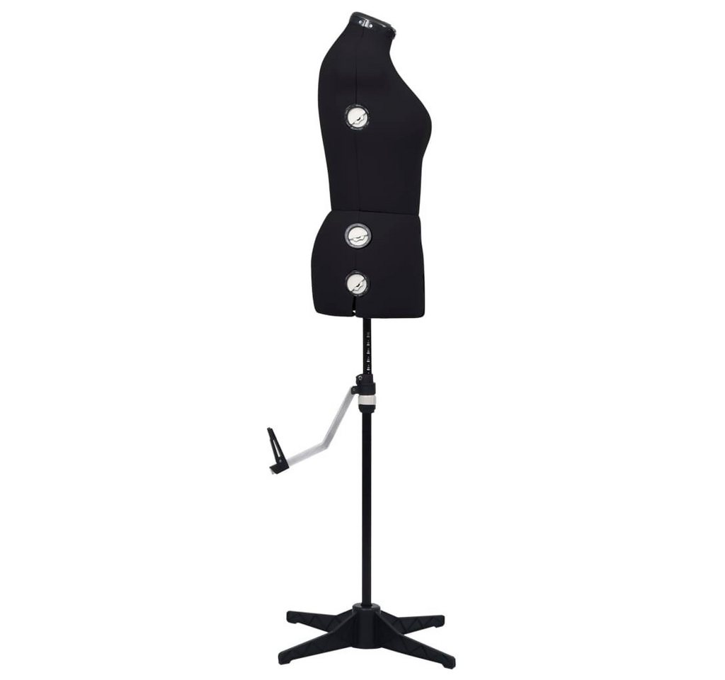vidaXL Schneiderpuppe Schneiderpuppe Verstellbar Weiblich Schwarz M Größe 40-46