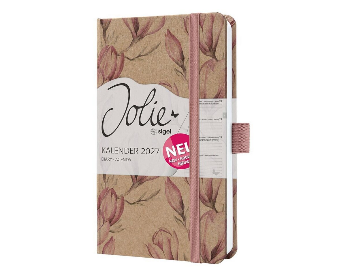 Sigel Buchkalender Jolie Magnolia Dreams Hardcover, für 2027, 1 Woche = 2 Seiten Bild 2
