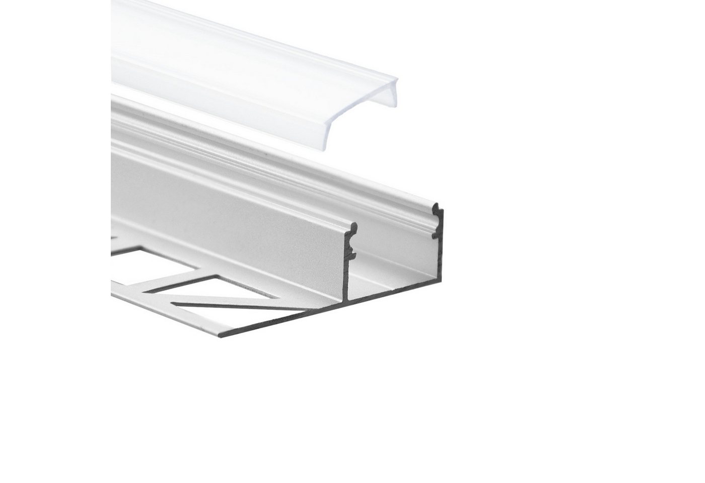 tktrading24 LED-Stripe-Profil GX-FP2 LED Premium Alu Fliesenprofil 10mm silber Bild 3