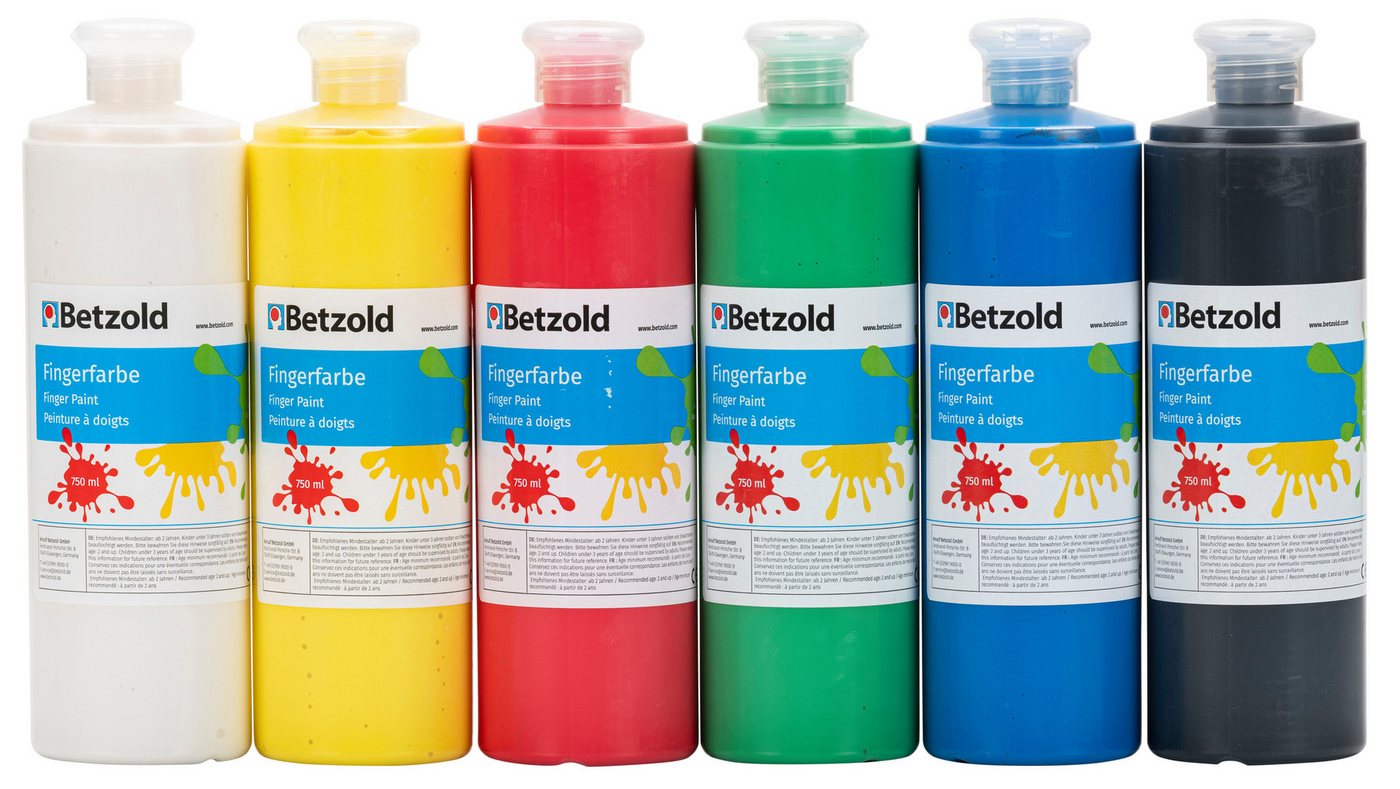 Betzold Fingerfarbe Fingerfarben, 6er-Set Bild 4
