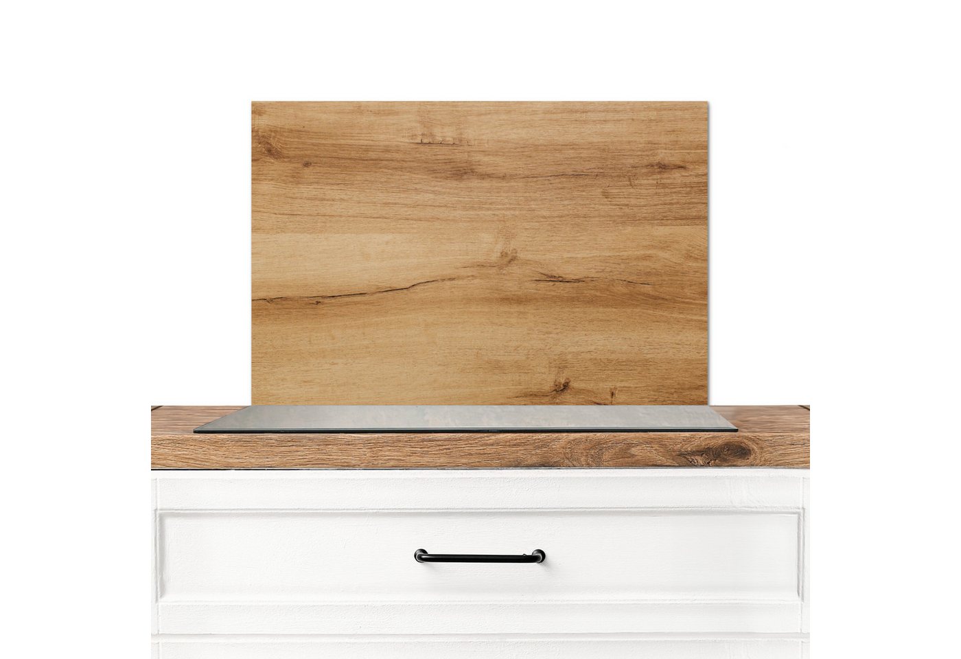 KitchenYeah Küchenrückwand Holzoptik/print - Braun - Holz, (1-tlg), Spritzschutz Küche, Küchendeko, 60x40 cm
