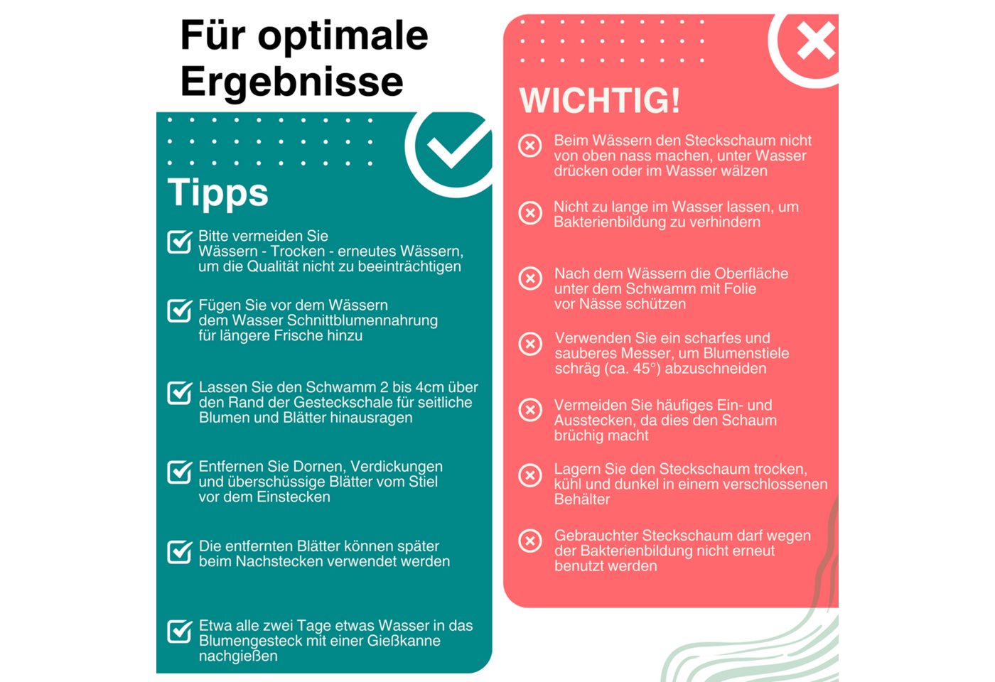 Creativery Bastelmoos, Nass Steckschaum Kranz 55cm auf Hartschaumunterlage 1 Stück Bild 5
