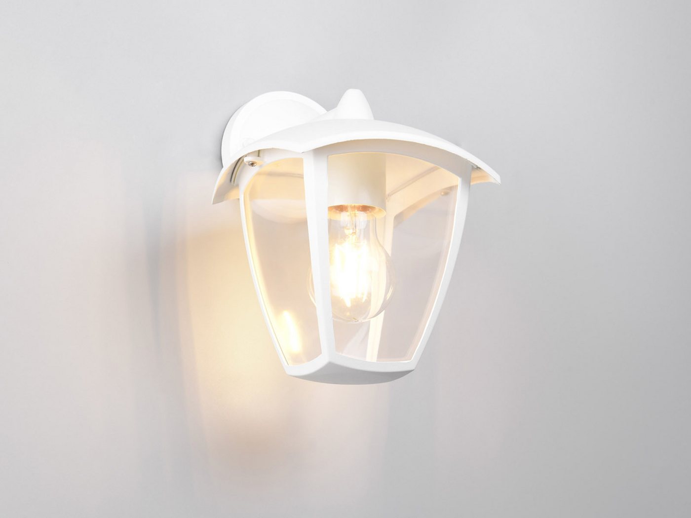 TRIO Leuchten LED Außen-Wandleuchte, LED wechselbar, warmweiß, Wand-laterne zur Hausbeleuchtung neben Haustür aus Aluminium, H: 24cm Bild 2