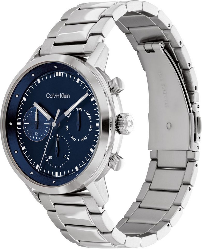 Calvin Klein Multifunktionsuhr GAUGE 25200063, Quarzuhr, Armbanduhr, Herrenuhr, Datum, Edelstahlarmband Bild 2