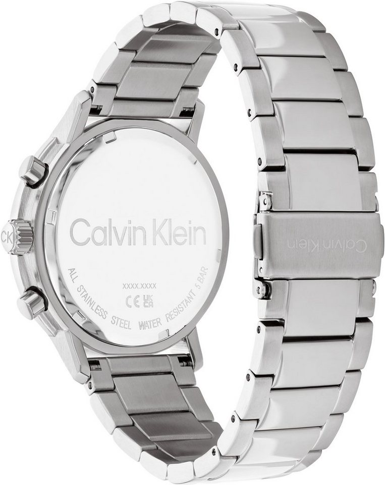 Calvin Klein Multifunktionsuhr GAUGE 25200063, Quarzuhr, Armbanduhr, Herrenuhr, Datum, Edelstahlarmband Bild 3