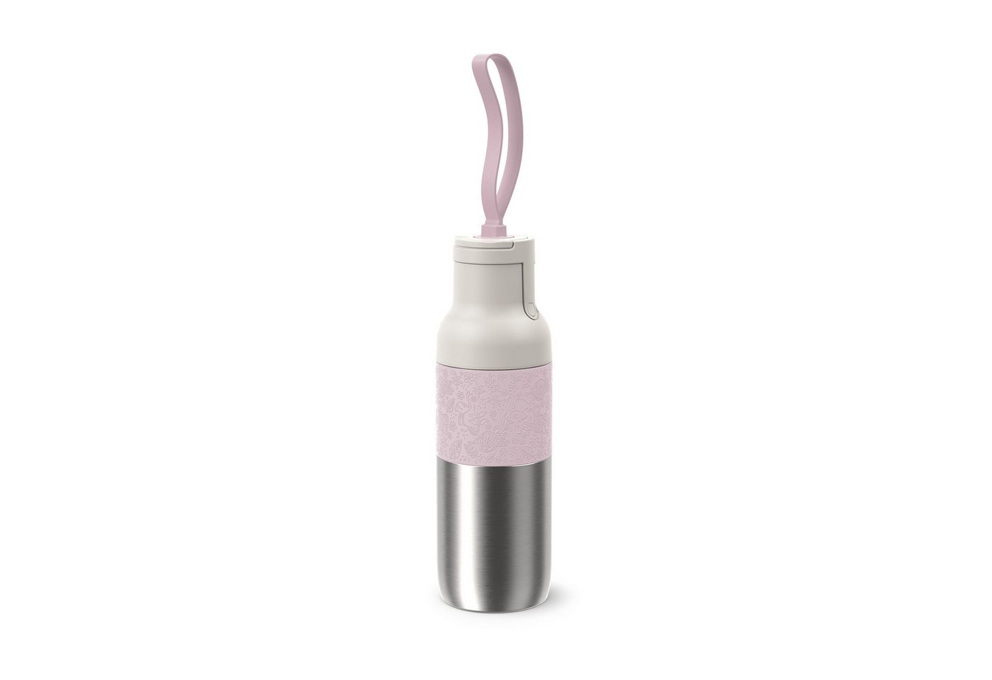 Emsa Trinkflasche beYou Kids, einhändiges Öffnen, 100 % dicht, 0,5 Liter, Sieb, Mix & Match Bild 2