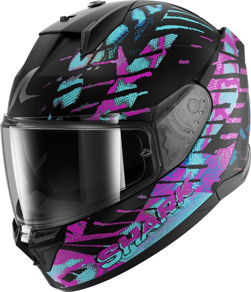 Shark Motorradhelm D-Skwal 3 Reptaia Helm, Antifog Beschichtet,vorbereitet Für Kommunikationssystem,geeignet Bild 2
