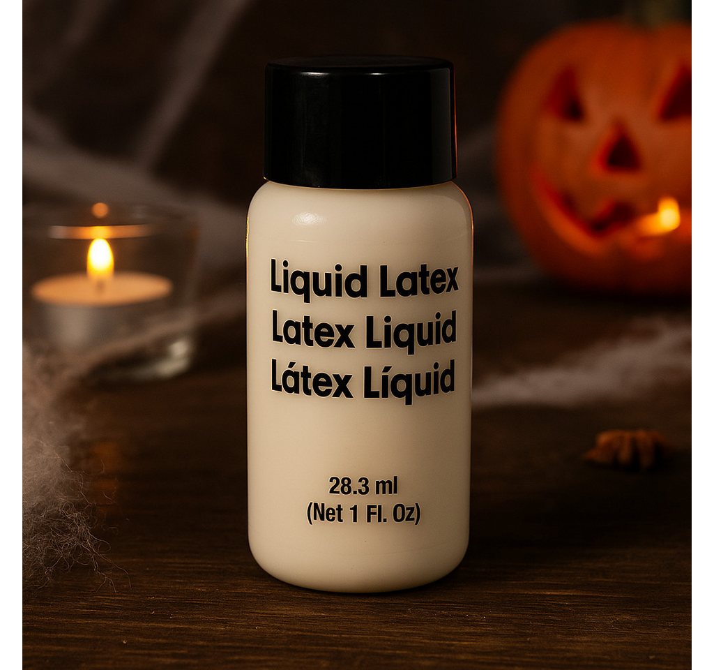 Smiffys Theaterschminke Liquid Latex 28,3 ml Spezialeffekte Make-up für Halloween & Theater, Realistisch, kreativ, vielseitig