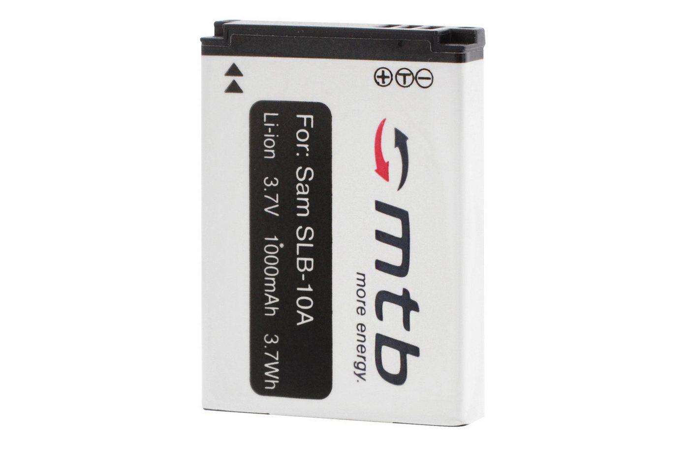 mtb more energy Akku für Samsung SLB-10A (kompatibel mit BenQ DLI-301, JVC BN-VH105) Kamera-Akku kompatibel mit Akku-Typ Samsung SLB-10A 1000 mAh (3,7 V) Bild 3