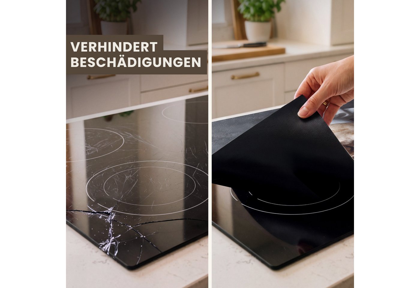 MuchoWow Herd-Abdeckplatte Skelett - Gewürz - Lebensmittel - Schädel - Koch, Vinyl, (1 tlg), Abdeckplatte für Ceranfeld, Herd Inductionsmatte, 60x50 cm