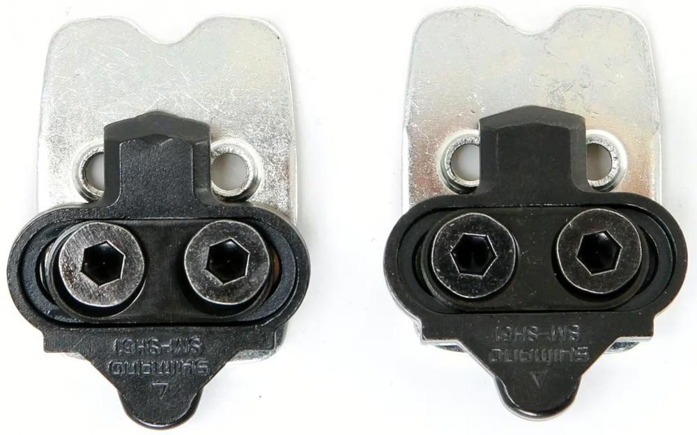 Shimano Fahrradpedale Shimano SPD Schuhplatten SM-SH51 mit Schrauben und Gegenplatte - Siche Bild 2
