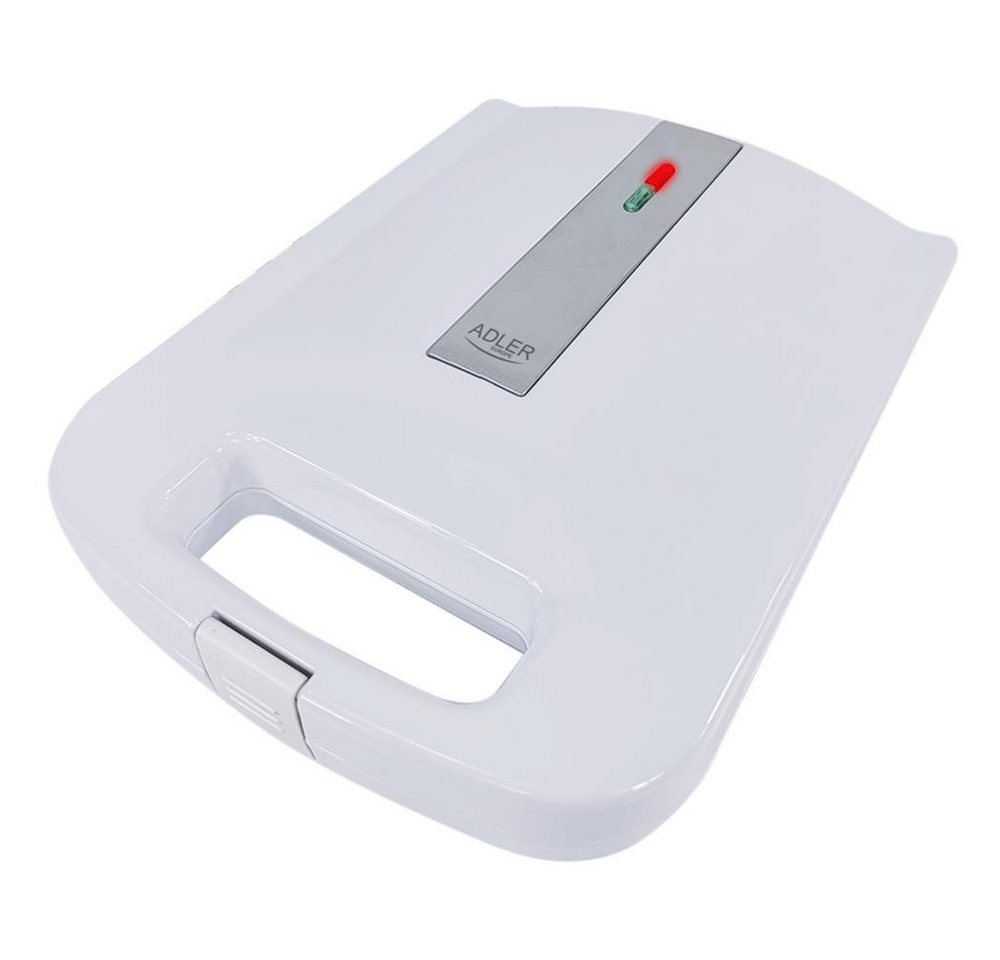 ADLER EUROPE Sandwichmaker AD 3055w, 2000 W, Thermostat, Kontrollleuchten, Antihaftbeschichtung Bild 2