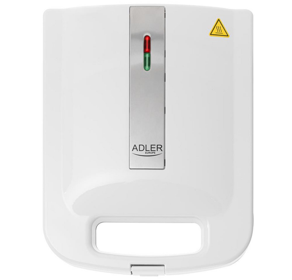 ADLER EUROPE Sandwichmaker AD 3055w, 2000 W, Thermostat, Kontrollleuchten, Antihaftbeschichtung Bild 3
