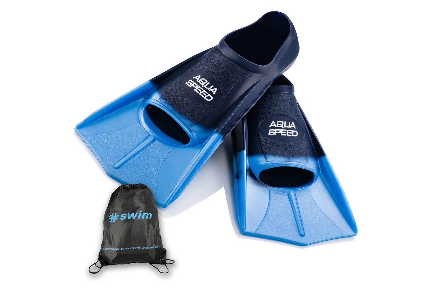Aqua Speed Flosse Kurze Silikon Schwimmflossen für Technikschulung (Stabiles Techniktraining mit trainingsorientierter Kurzflosse 41/42 hellblau), Silikonmodell für gleichmäßige Belastung und ruhige Serienarbeit Bild 5