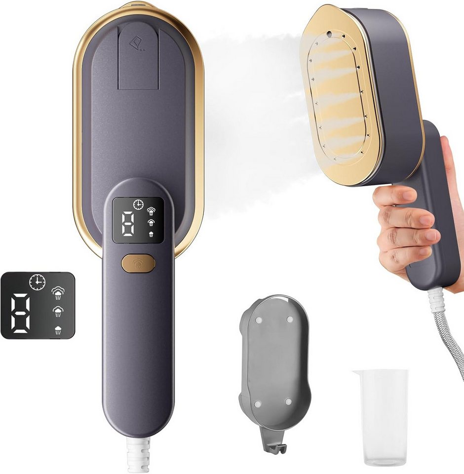 FELIXLEO Dampfglätter Dampfglätter LCD, 2000W, 10s Aufheizen, 3 Dampf Stufen, 180° Griff Bild 4