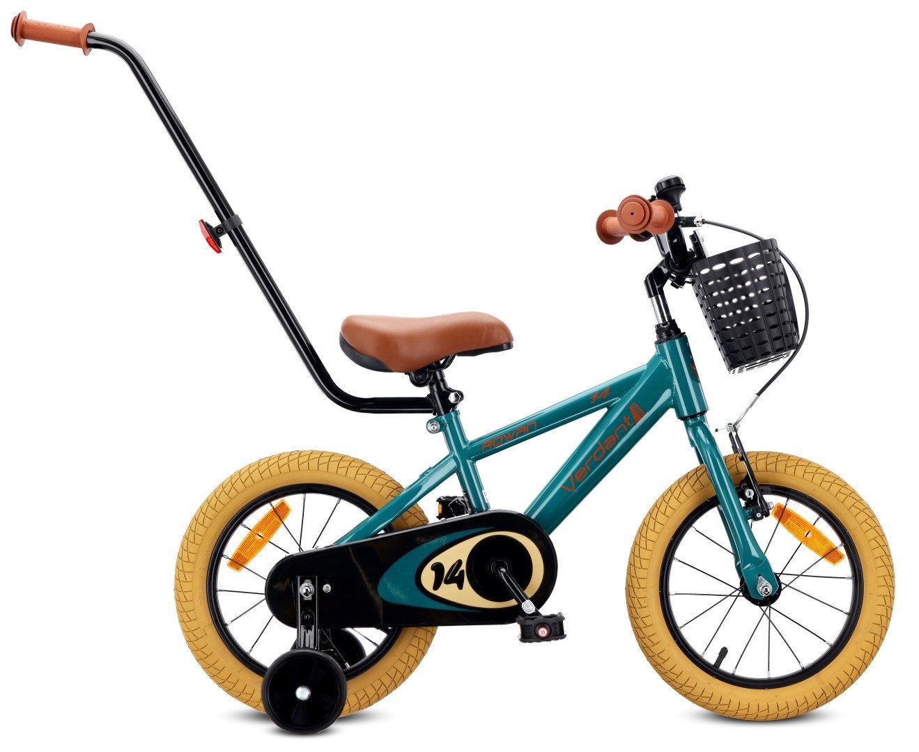 Sun Baby Kinderfahrrad SUN BABY Verdant Bike 14 Zoll mit Schubstange - Dunkelgrün Bild 2