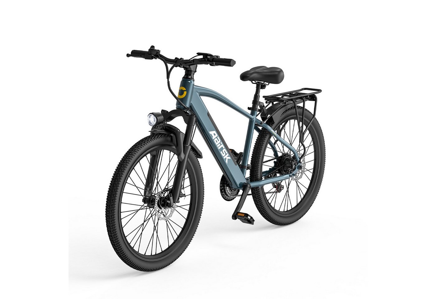 DOTMALL E-Bike Mountainbike 26 Zoll abnehmbarer 36V 13Ah Akku 250W E-MTB E-Bike mit Gepäckträger