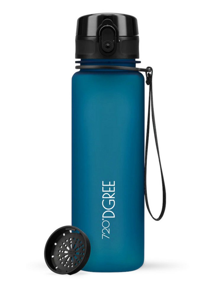 720°DGREE Trinkflasche Trinkflasche uberBottle softTouch mit Sieb petrol blue 0,5l