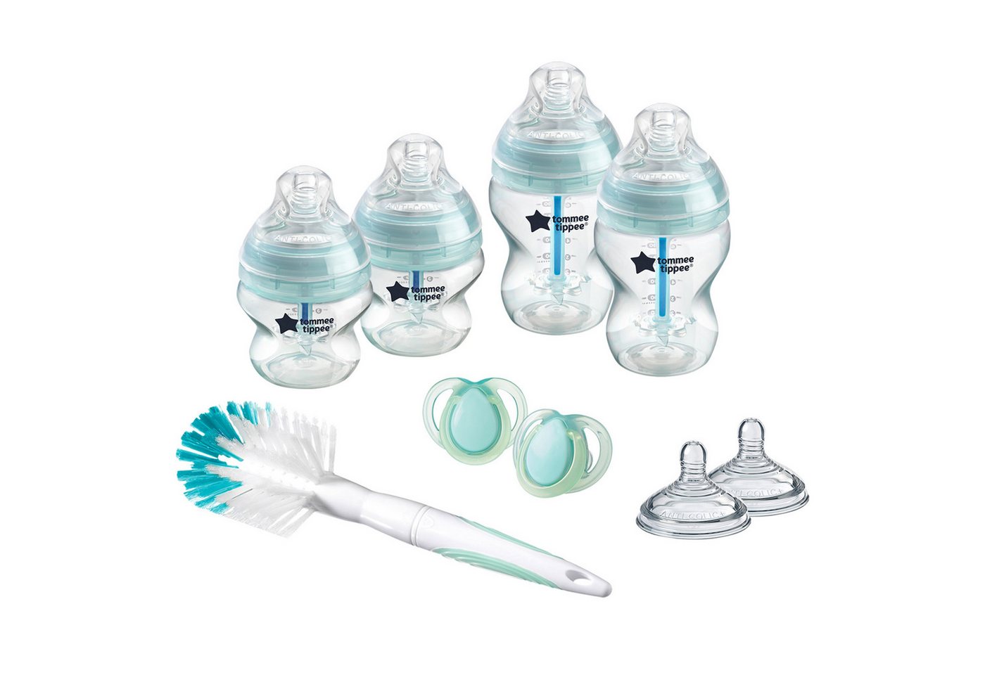 Tommee Tippee Babyflasche Tommee Tippee Startset 0m+, Anti-Kolik-Flaschen, Sauger, Bürste Bild 2