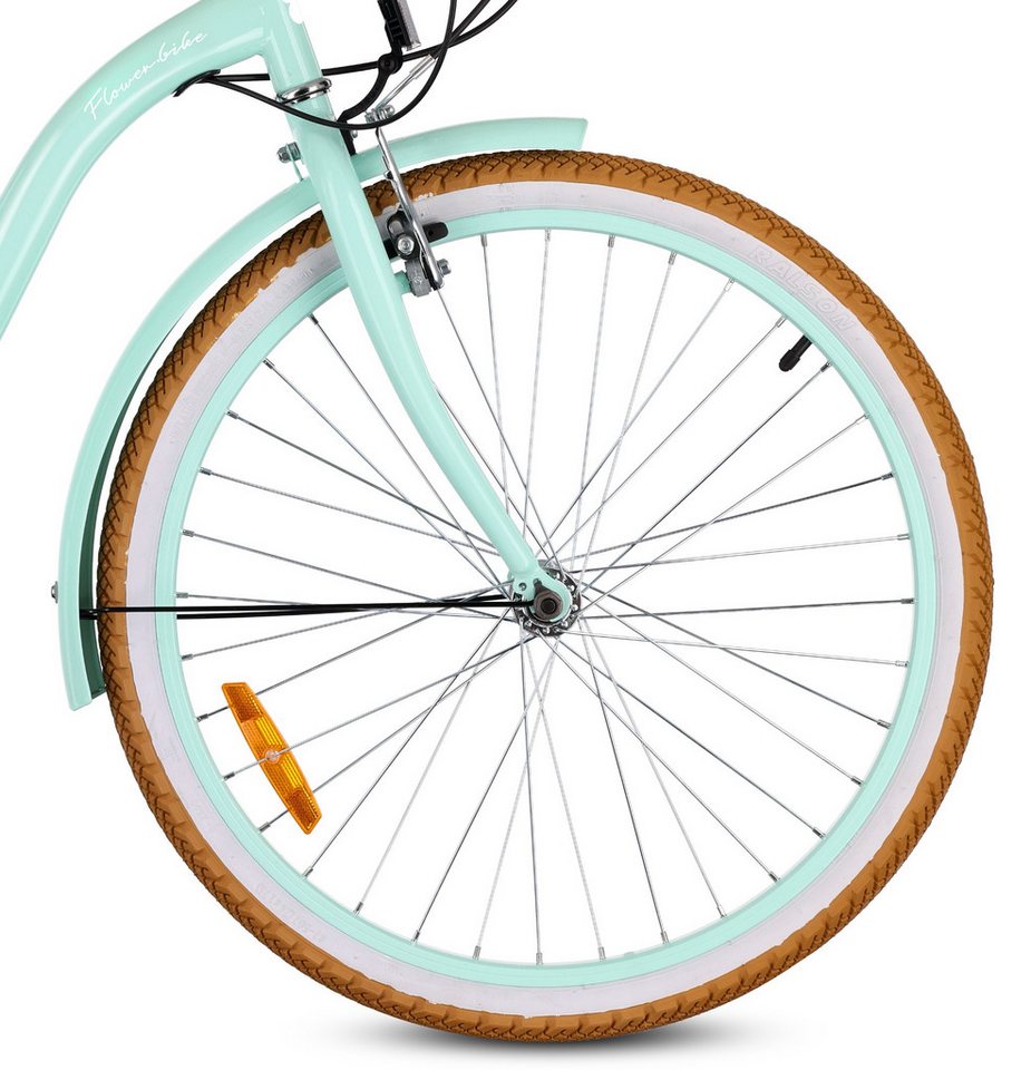 Sun Baby Kinderfahrrad SUN BABY Flower Retro 24 Zoll 7-Gang Shimano - Mint Bild 3