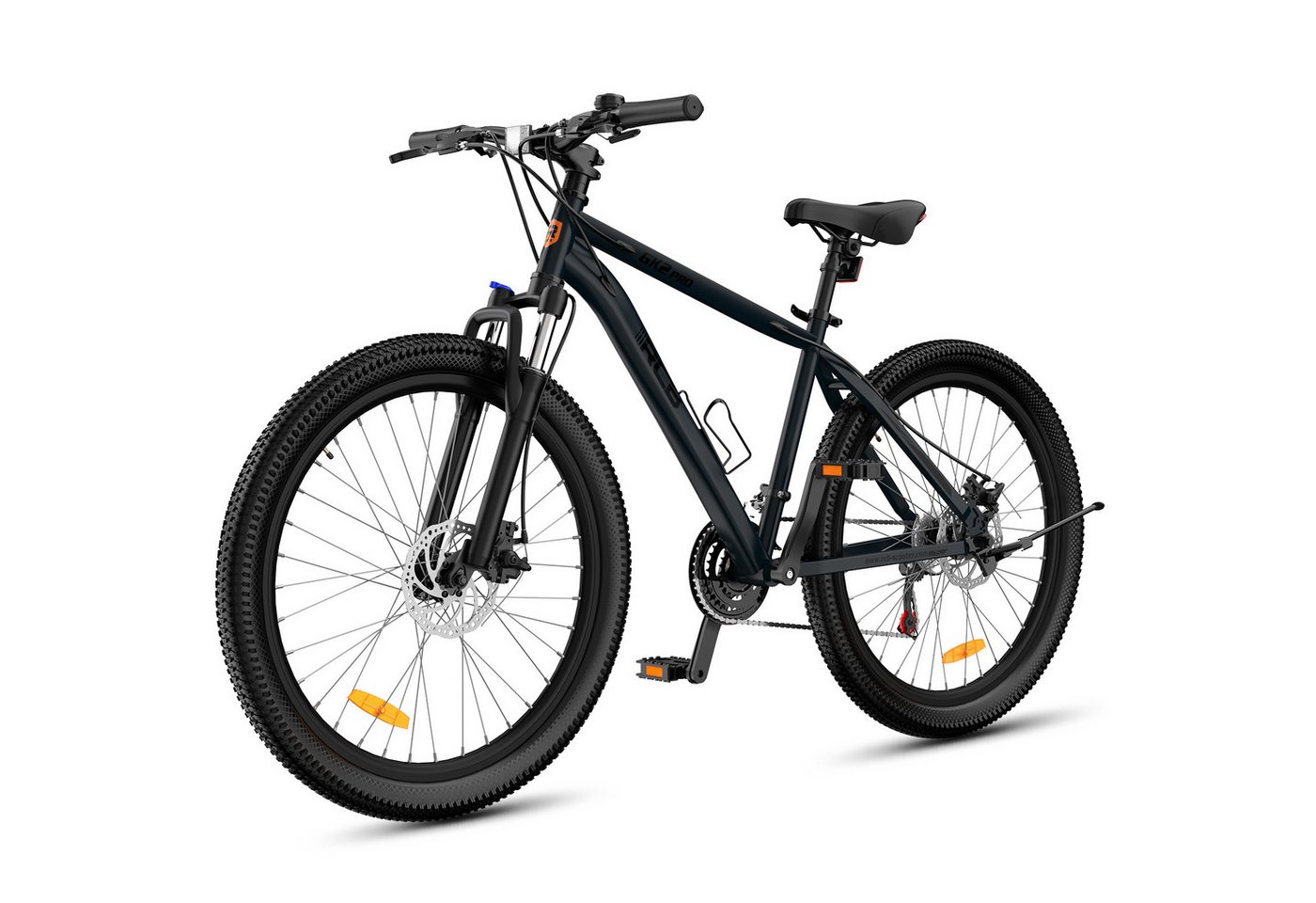 RCB Mountainbike GK2 PRO 27,5 Zoll mit Federgabel, Vorderradfederung & Scheibenbremsen, 21 Gang, Kettenschaltung, Aluminium-Rahmen – leicht und robust, mit Reflektoren & Flaschenhalter Bild 3