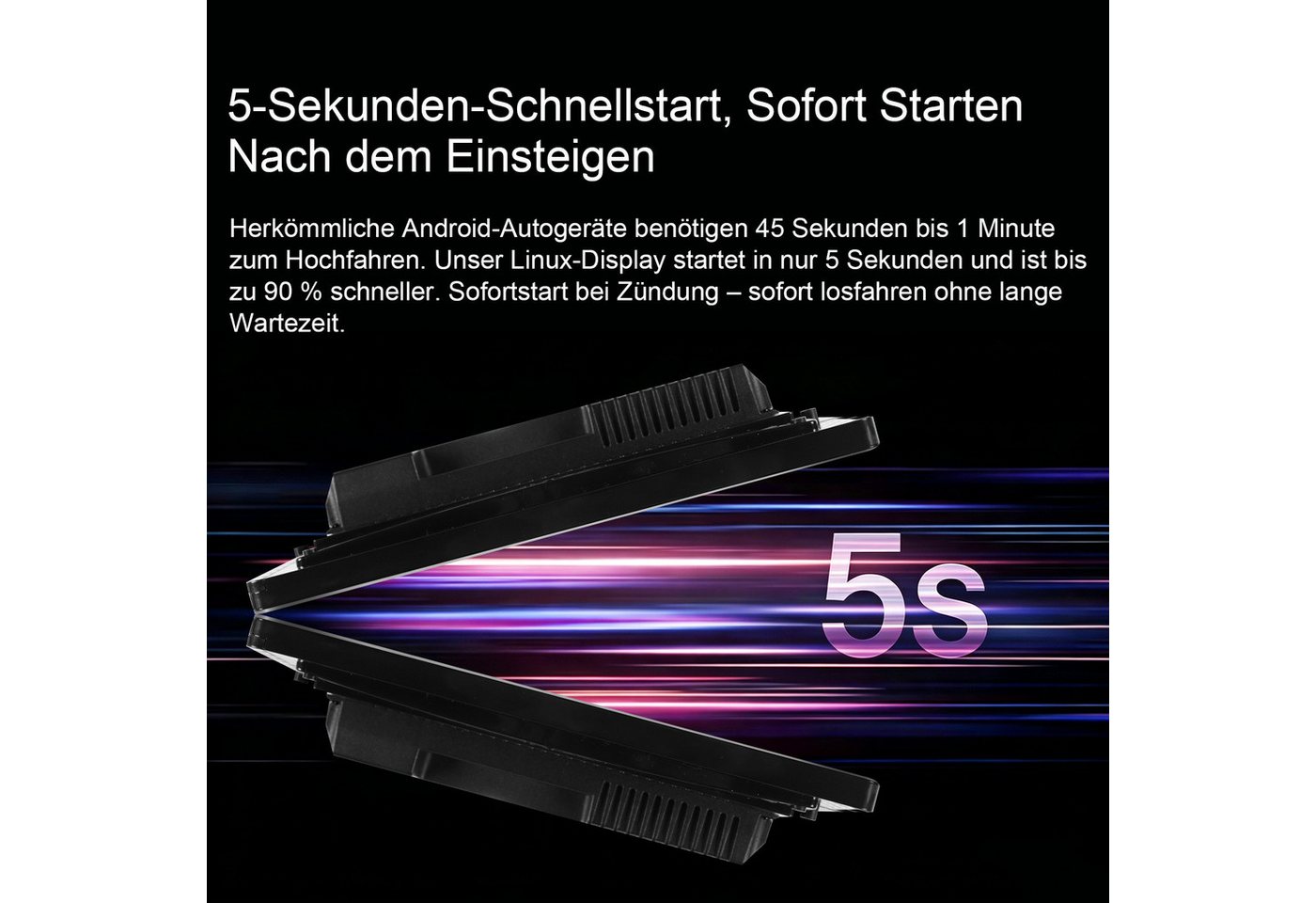 A-Sure CarPlay Android Auto Bluetooth RDS Für Hyundai i30 MK1 FD 2006-2011 Autoradio (5s Schnellstart/1280*720 Screen/Apple Carplay/Android Auto/Bluetooth) Bild 4