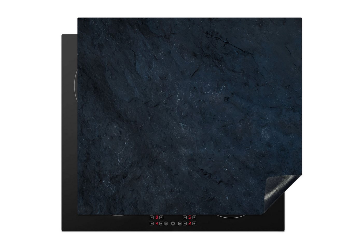 MuchoWow Herd-Abdeckplatte Induktionsschutz - Beton - Grau - Zement - Abdeckplatte Induktion, Vinyl, (1 tlg), Ceranfeldabdeckung Küche, Herdabdeckplatte Einteilig, 59x51 cm