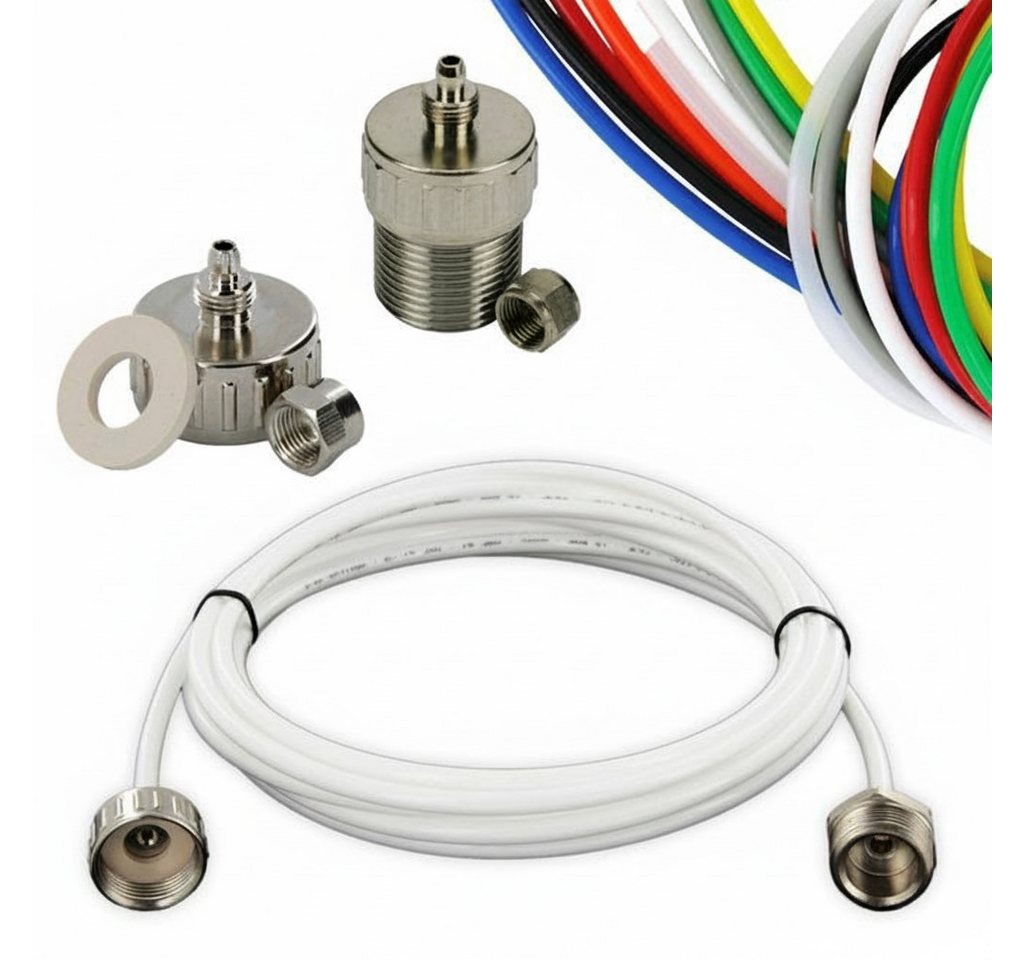 DMfit Wasserhahnfilter, Kühlschrank Schlauchverlängerung Side-by-Side 3/4"1/4