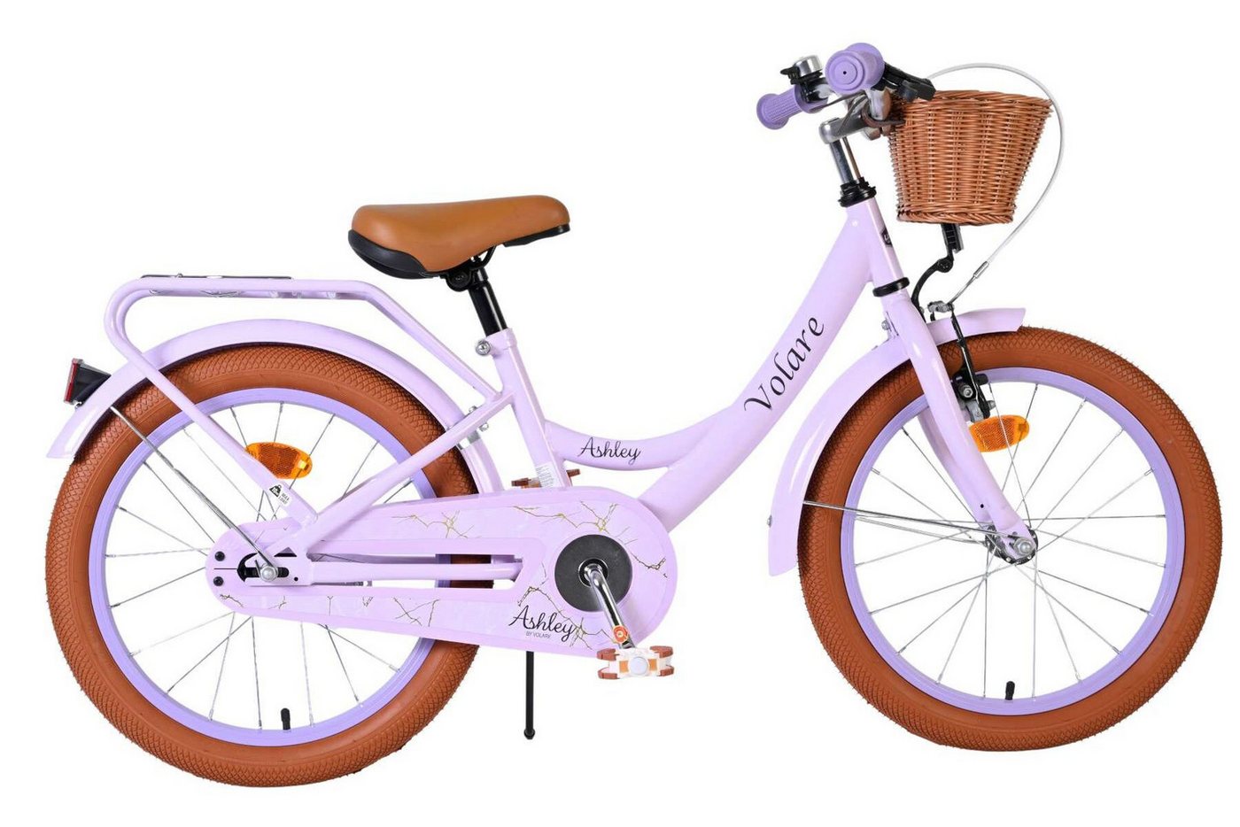 Volare Kinderfahrrad Ashley für Mädchen 18 Zoll Kinderrad in Lila Bild 3