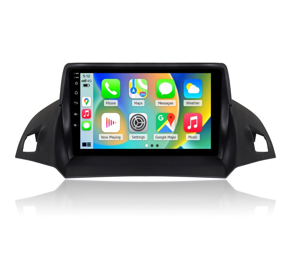 A-Sure 9" CarPlay Android 15 Ford Kuga C-Max MK2 2012-2018 GPS Autoradio (RDS, Android Auto, Bluetooth, Digitalradio (DAB), FM RADIO, WIFI, CARPLAY, SWC) Bild 2